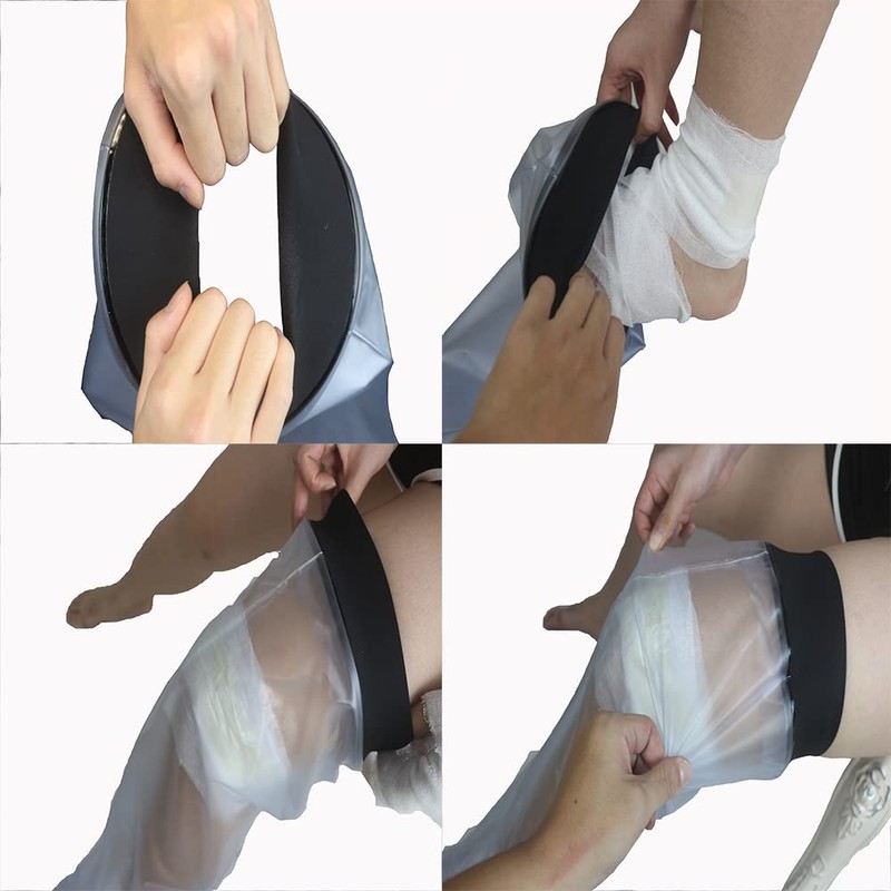 Waterproof Knee Cast Cover for Shower,Bath-Reusable Knee Waterproof Protector Keep