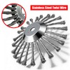 SoJumpvr 10 Inch Steel Wire Wheel Brush Weed Eater Head,