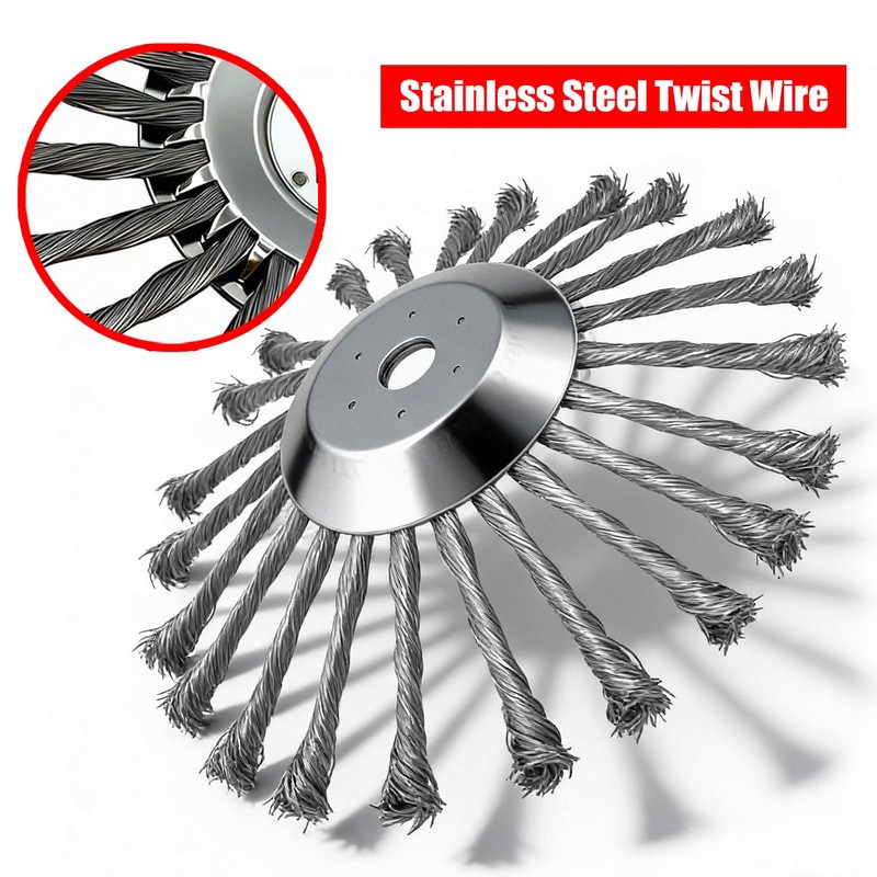 SoJumpvr 10 Inch Steel Wire Wheel Brush Weed Eater Head,