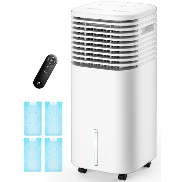 CENSTECH 4-IN-1 Portable Air Conditioners, Evaporative Air Cooler w/4 Modes