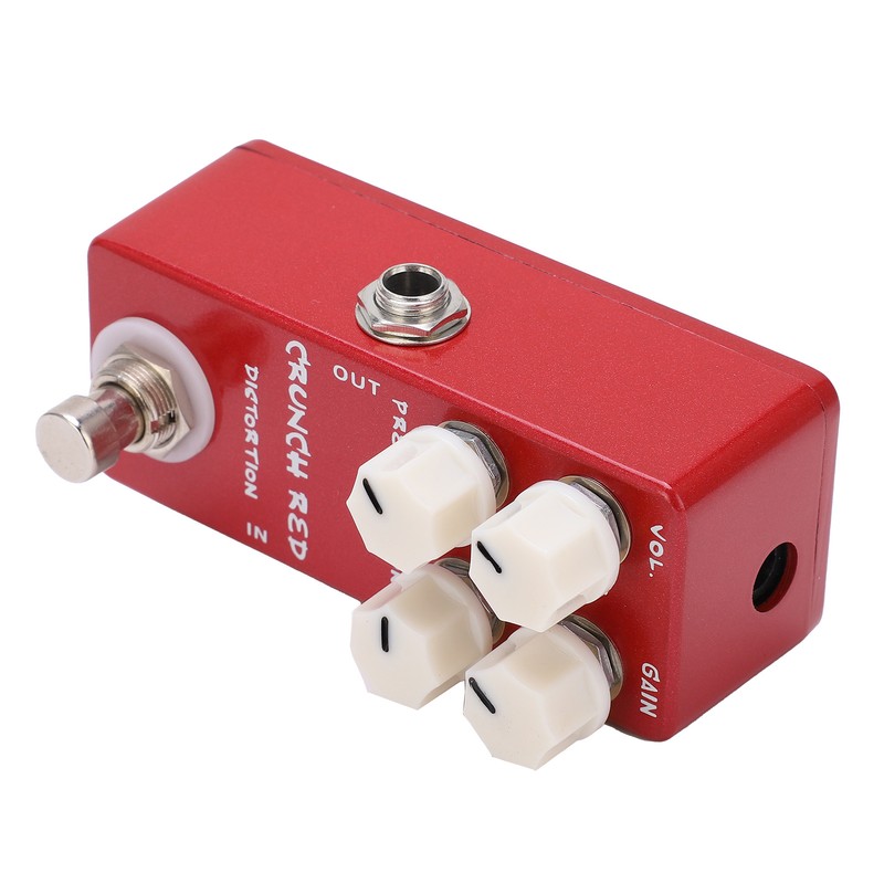 Distortion Effect Metal Shell Red True Bypass Foot Switch for