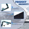 2pcs Ocean Wave License Plate Frame Blue Texture Waves Print