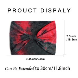 STGDAK Headband Soft Hair Band Stylish Head Bands Stretchy Hairband Workout Headbands Knotted Turban Sweat Absorbent Hair Accessories Yoga Hiking 3 Pack