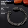 21cm Titanium Steel Bracelet Snake Shaped Men Stylish Bracelet for