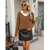 Zeagoo Fall Long Sleeve Tops for Women Casual V Neck