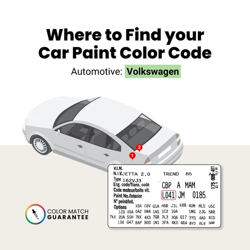 TouchUpDirect LB7S/D5/K2 Pyrite Silver Metallic Compatible with Volkswagen Exact Match