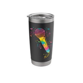 Microphone Poetry Slam Podcast Colorsplash Singer Stainless Steel Insulated Tumbler