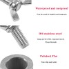10Pcs New Upgraded Wire Rope Cable Clamps/Wire Rope Clips, Stainless