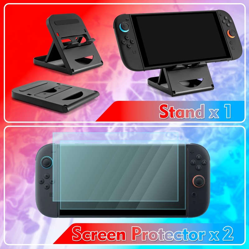 JoyHood 15 in 1 Accessories Kit Compatible with Switch2, Family