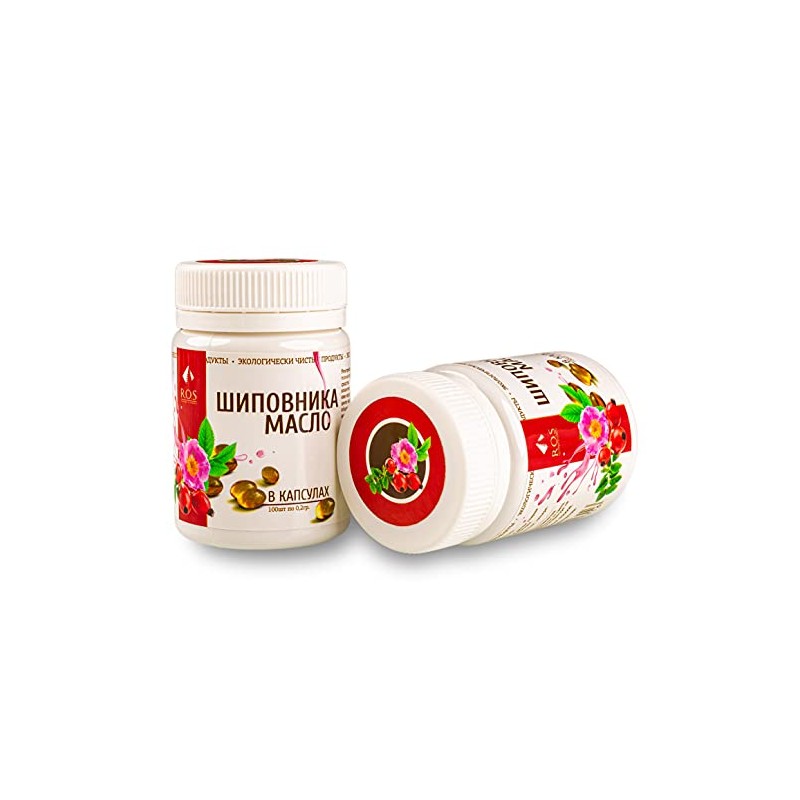 Best Value Organic Siberian Rosehips Oil 200 Capsules Extra Virgin