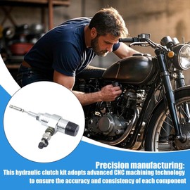 Hydraulic Clutch Kit Motorcycle | Hydraulic Clutch Slave Cylinder Brake Pump | Powersports Brake Accessories, Motorcycle Supplies for Dirt Pit Bike ATV Quad Scooter