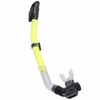 Durable Full Dry Swimming Diving Snorkel with Silicone Mouthpiece (yellow)
