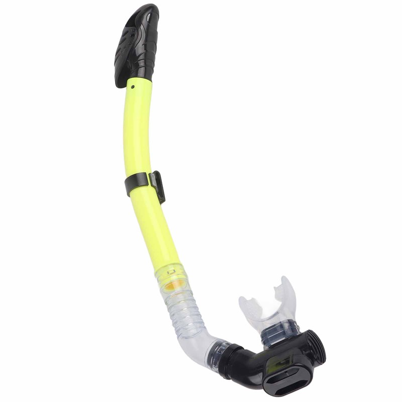 Durable Full Dry Swimming Diving Snorkel with Silicone Mouthpiece (yellow)