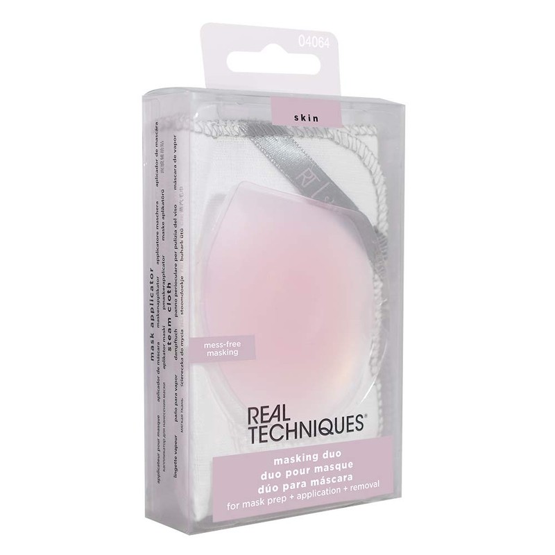REAL TECHNIQUES Mess Free Masking Applicator & Steam Cloth Duo,4064