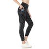 Leggings Depot Women's Reflective 7/8 Yoga Pants with Pockets-P524, Fatal