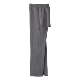 Women’s Self Dressing Open-Back Adaptive Soft Knit Pant - Heather Gray LGE