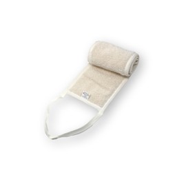 sositex Washing and Massage Tape, 15 x 70 cm, Premium Line, Premium Linen Product, Made in EU (White)