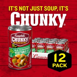 Campbell’s Chunky Healthy Request Soup, Old Fashioned Vegetable Beef Soup, 18.8 Oz Can (Case of 12)