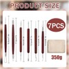 Clay Sculpting Tools，6-Piece Wooden Clay Tool Set 350g High-White Clay