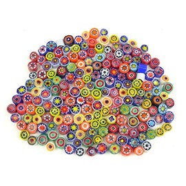 Mosaic Heaven 50g Mixed Small Millefiori 4 to 5mm, Approx 380 Pieces - Mosaic Kit