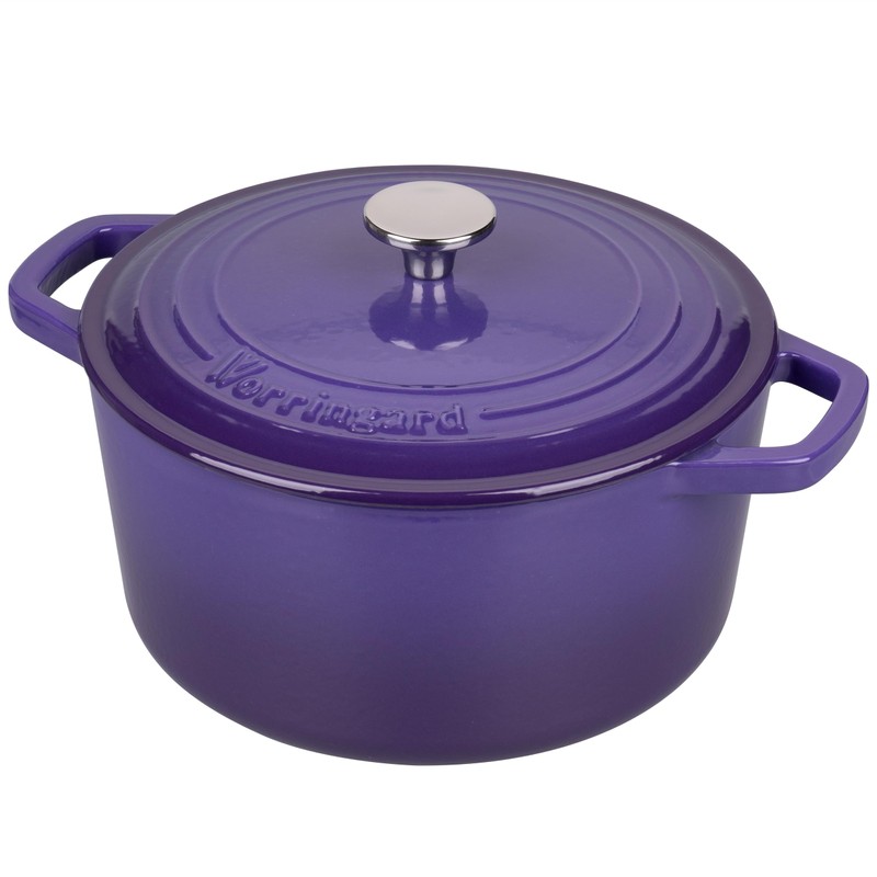 VORRINGARD Enameled Cast Iron Dutch Oven Pot with Lid, for