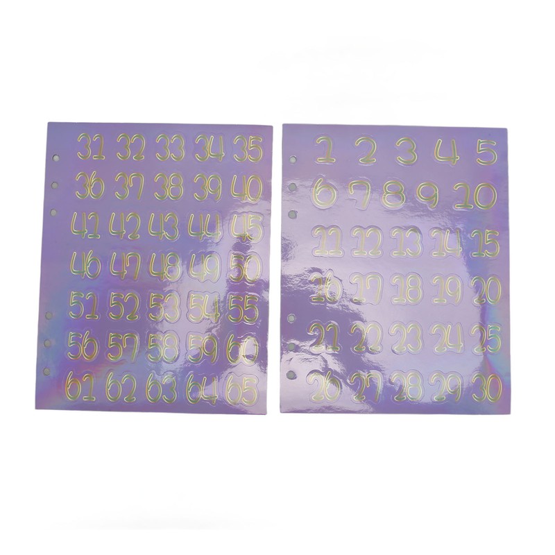 Money Saving Binder Waterproof PU Leather A5 Budget Binder with