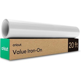 Cricut® Value Iron-On, White (12 in x 20 ft)- HTV Heat Transfer Vinyl