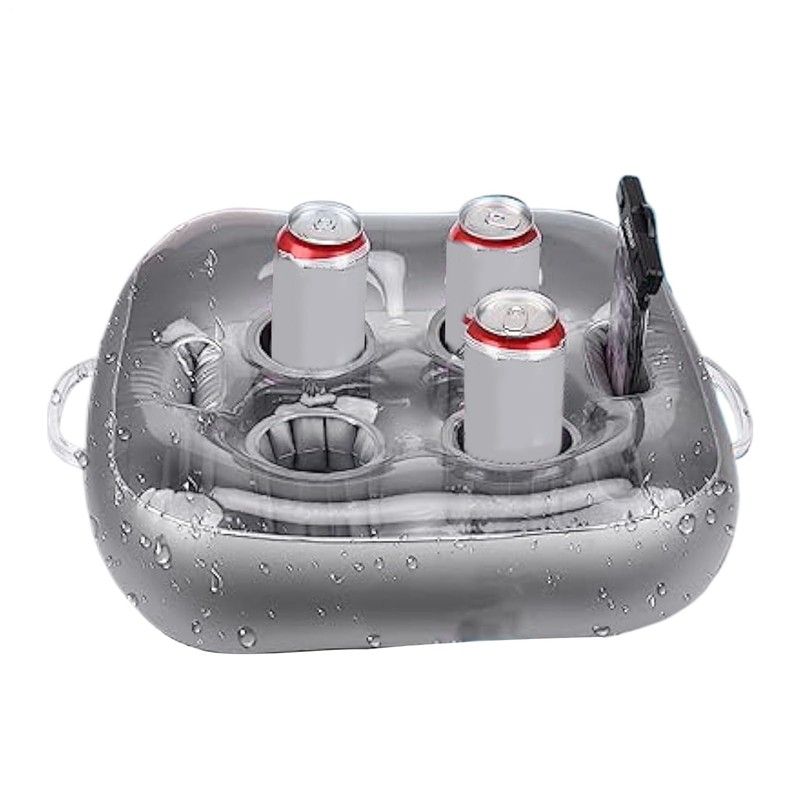 Floating Cup Holder - Inflatable Drink Holder for Pool -