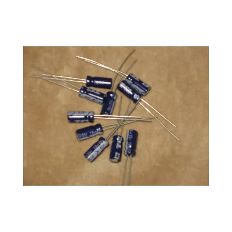 TCI 10uf 35 volt electrolytic capacitor, new,