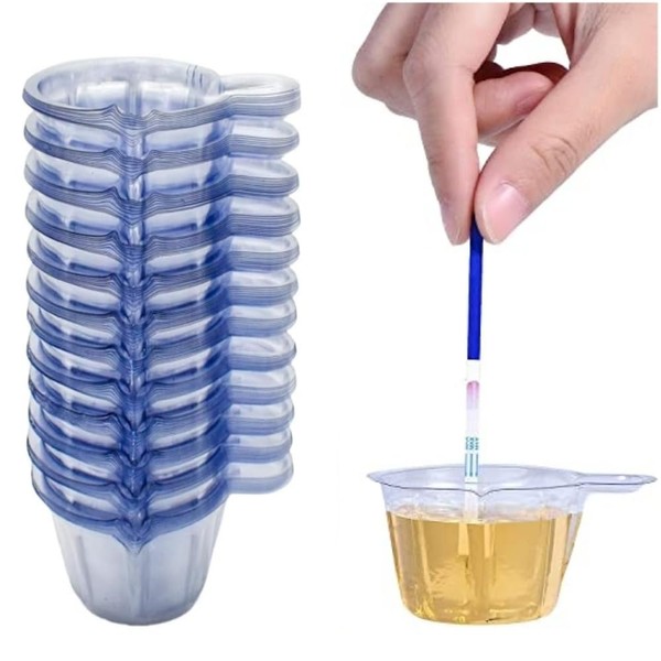 DACUAN 200 Pack Urine Cups, Plastic Disposable Urine Specimen Cups,