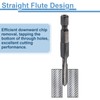 sourcing map 2pcs Straight Flute Thread Tap, M5 x 0.8
