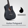 Lankro 38 inch Guitar Black Acoustic Guitar Beginner kit Adult