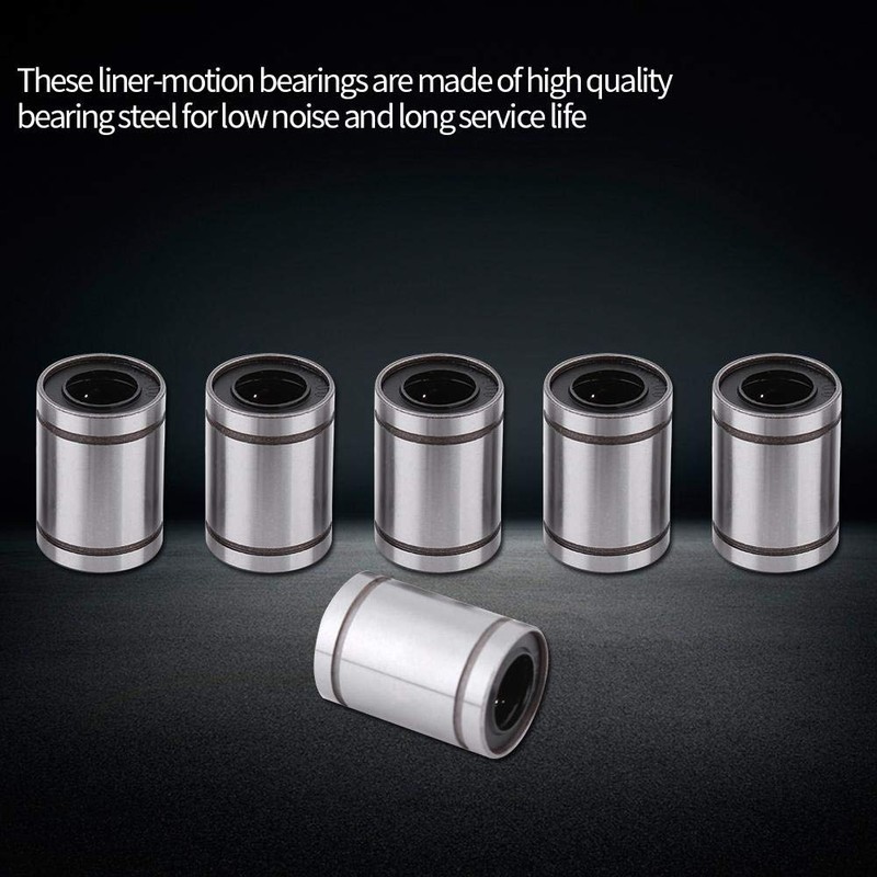 Akozon LM12UU Linear Motion Bearing, 10 Pieces Linear Motion Ball