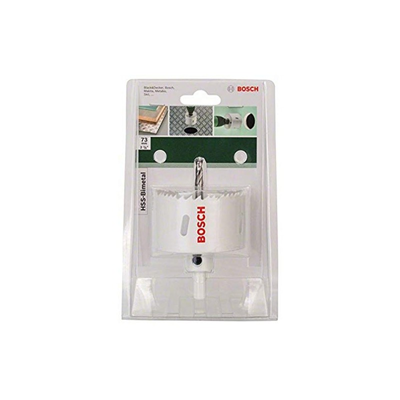 Bosch 2609255616 HSS Bi-Metal Holesaw with Diameter 73mm