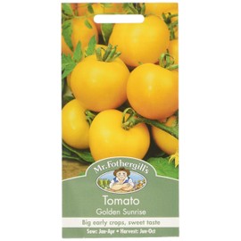 Mr Fothergill's 15007 Vegetable Seeds, Tomato Golden Sunrise