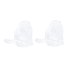 Zerodeko 2pcs Strong Suction Cup Razor Rack for Men Transparent Razor Holder Easy Installation Resistant for Bathroom Use Detachable Design