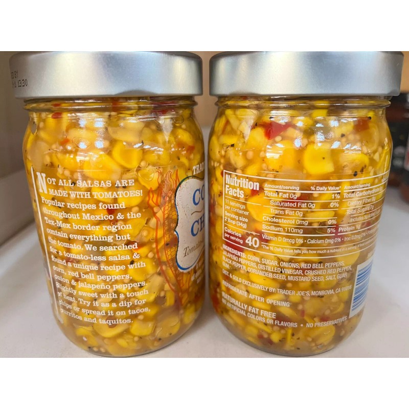 Trader Joe's 2- Pack Trader Joe’s Corn and Chile Tomato-Less