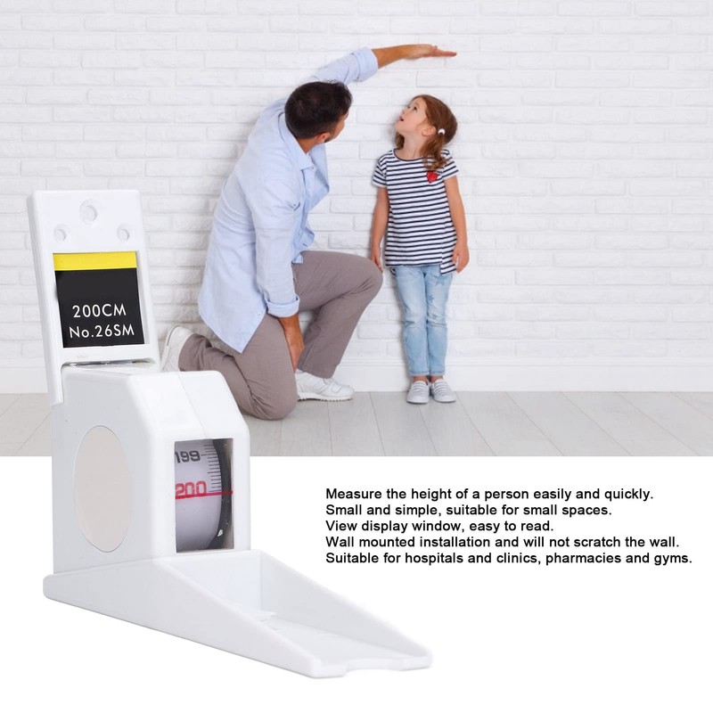 WOOXGEHM 200 cm Height Gauge, Wall Mounted Height Gauge, Fast