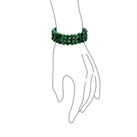 Bling Jewelry Set of 3 Semi Precious Gemstone Green Tiger Eye Round Bead 8MM Stacking Stretch Bracelet for Women Men Teen Unisex Single Strand
