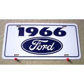 1966 Ford license Plate car tag 66 Falcon Fairlane Mustang Thunderbird Ranchero
