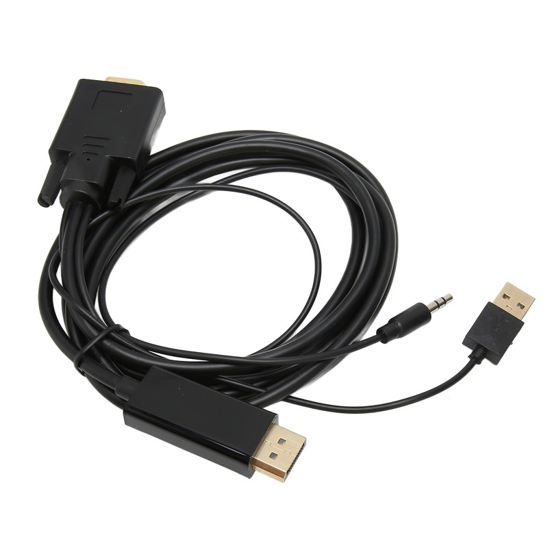VGA to DP Connector Cable HD Video Converter Cable with