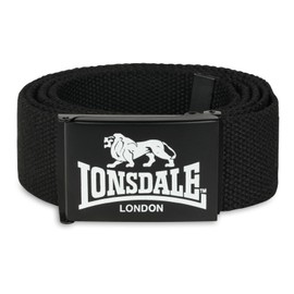 Lonsdale Unisex STARBOTTON Belt, Black, 130 cm