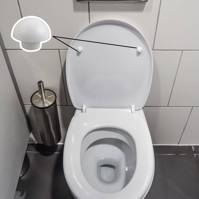 Tabanzhe Toilet WC Seat Buffer Set- 6 Pack Universal Toilet