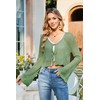 Balimtoy Women Tie Front Cardigan Crochet Sweater Crop Tops Cute