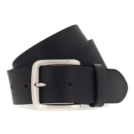 MUSTANG MG2118L15 Men's Leather Belt 40 mm Belt Width Black Brown 80-115 cm, Black 0791