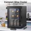 Electactic Wine Cooler Refrigerator with Glass Door, Mini Wine Fridge