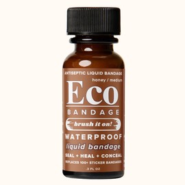 ECO BANDAGE Medium Skin Tone Waterproof Liquid Bandage - Seals, Heals & Conceals Wounds and Imperfections