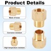 1pc Brass Pipe Hose Fitting, 1/2" Male to 1/2" inch