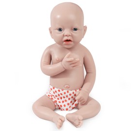 Windsleeping 14'' Full Body Liquid Silicone Baby Dolls Silicone Reborn Girl Bathable Silicone Baby Girl