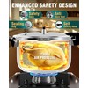 WantJoin Pressure Cooker, 6 Quart Stainless Steel Pressure Canner, Induction